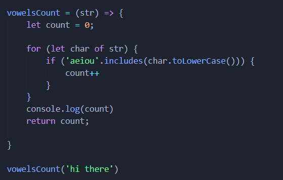 Find no. of vowels(a,e,i,o,u) in a string