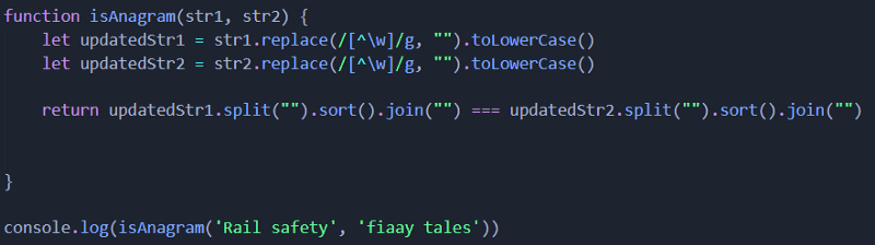 Anagram(Javascript)